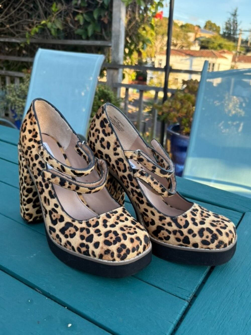Steve Madden Twice Mary Jane's Leopard